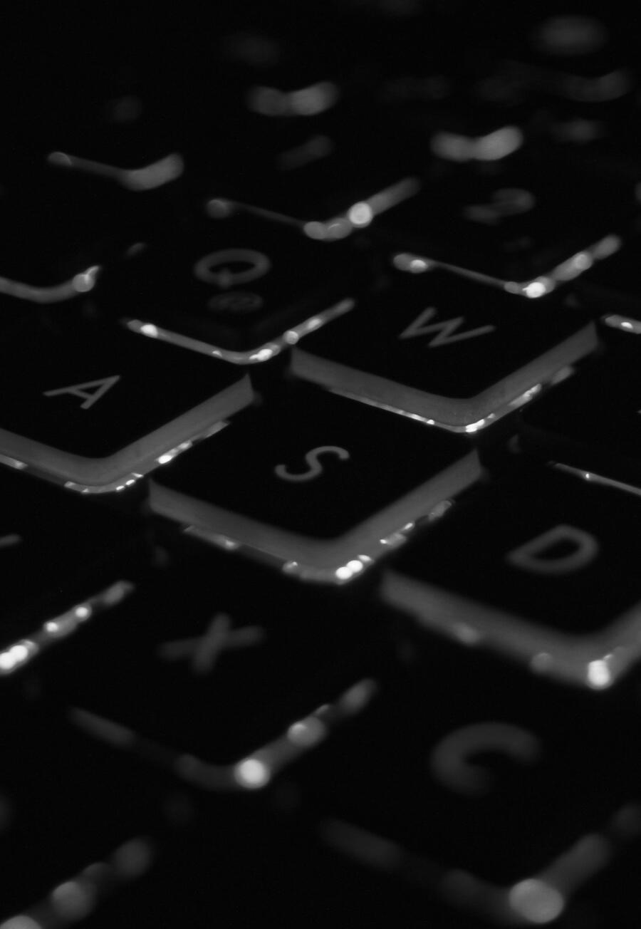 Picture of WASD keys on a keyboard